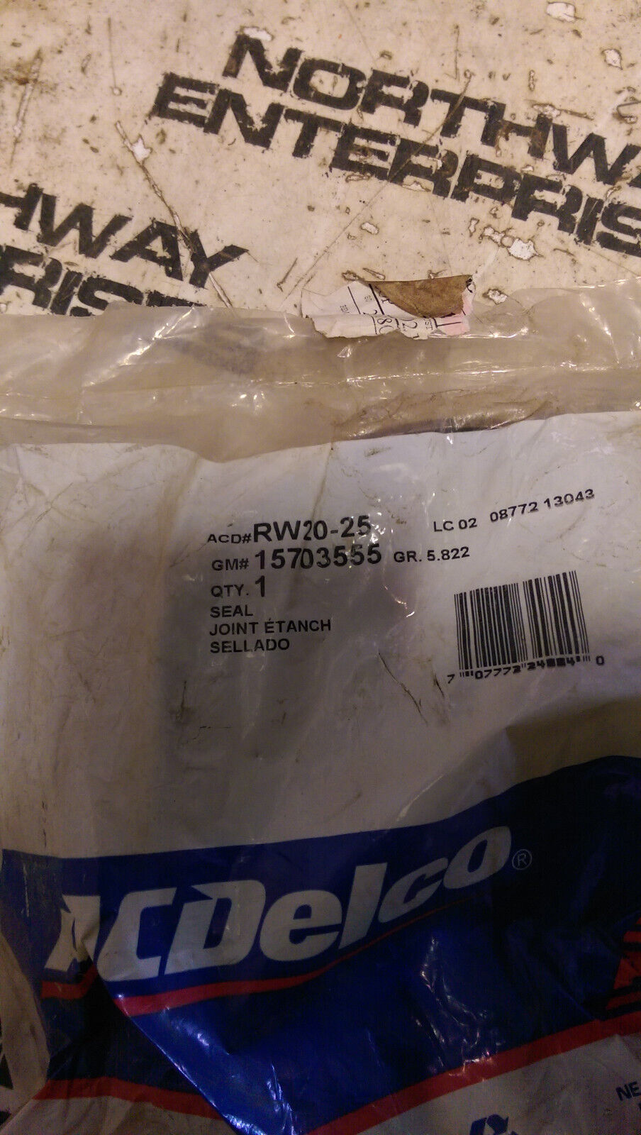 RW20-25 Rr Wheel Seal ACDelco GM OE/GM Genuine Parts RW20-25
