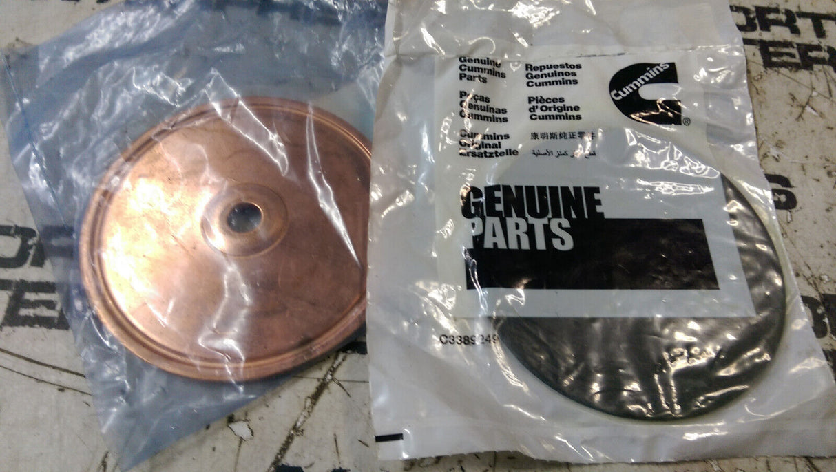 Genuine OEM Cummins 3975189 Cover Heat Exchanger AND GASKET 3975187