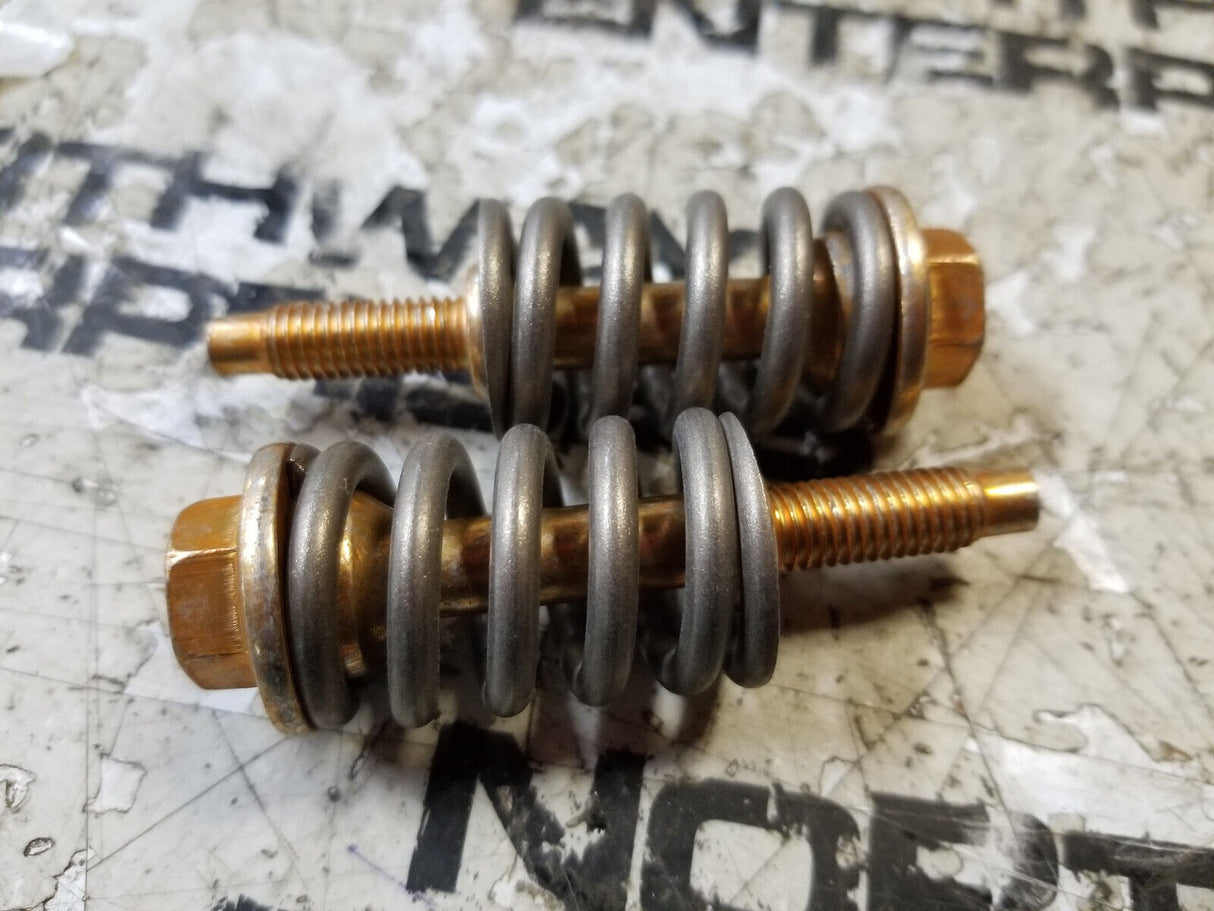 LOT OF 2PC MOPAR 05105616AA EXHAUST MANIFOLD BOLT AND SPRING