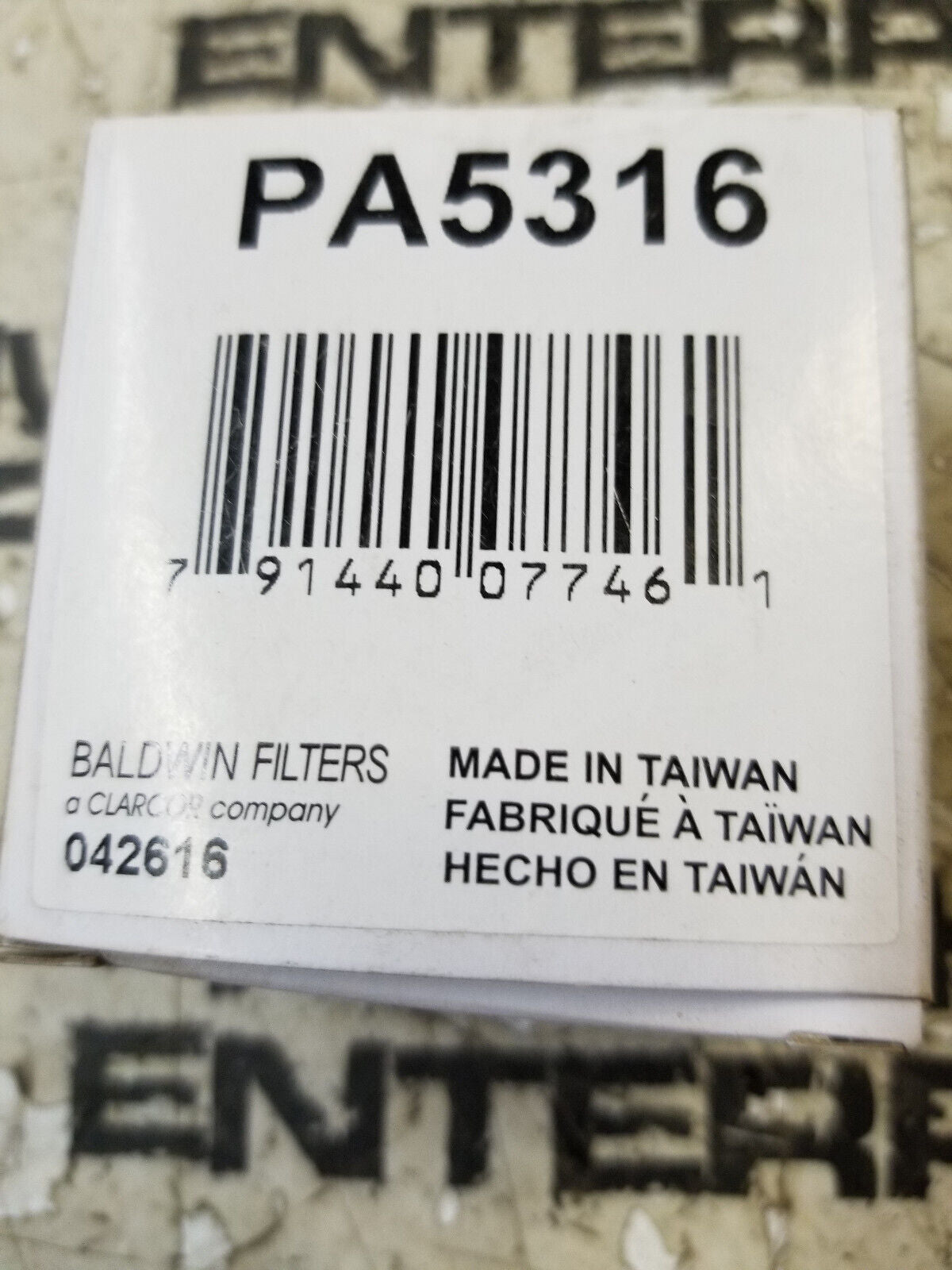 PA5316 BALDWIN FILTER