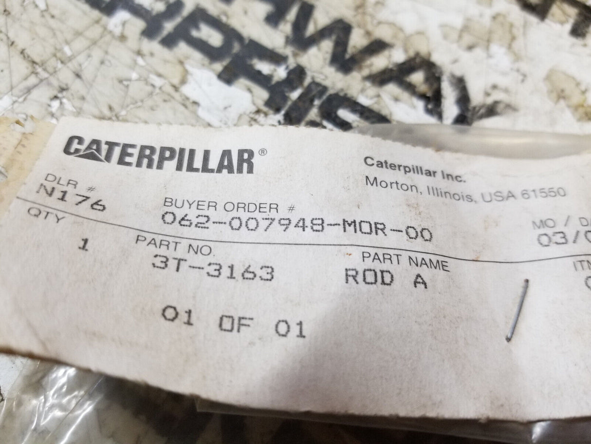 3T-3163 CATERPILLAR CAT OEM LINKAGE ROD CONTROL 3T3163