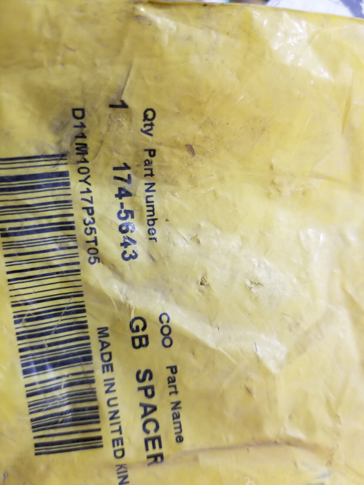 174-5643 CATERPILLAR GENUINE OEM CAT   80mm Outer Diameter Suspension spacer