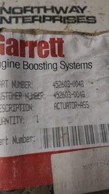 452603-0046 Garrett NEW OEM Garrett Turbocharger Actuator
