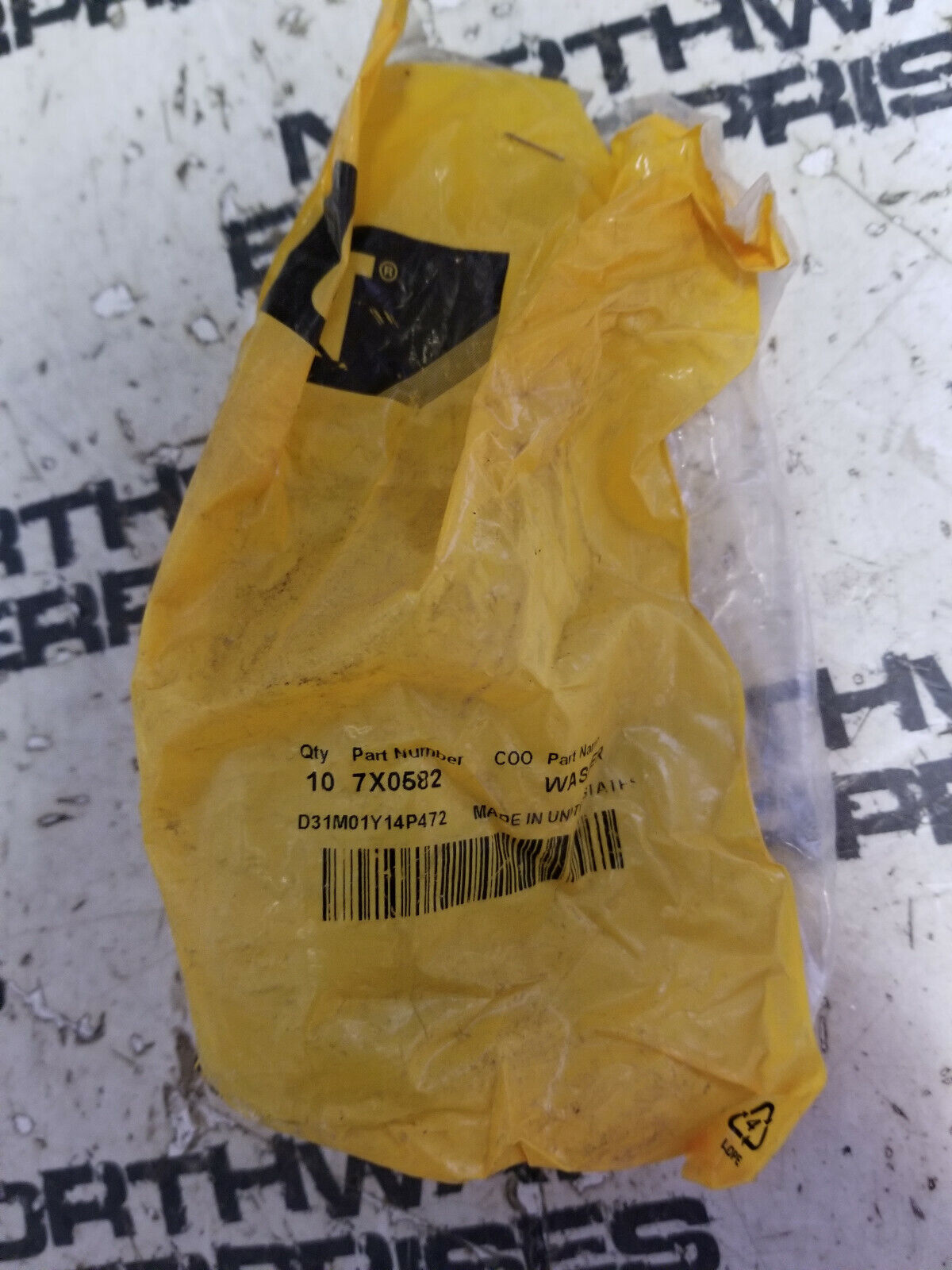7X-0582 CATERPILLAR SPACER 1 BAG OF 10 PIECES