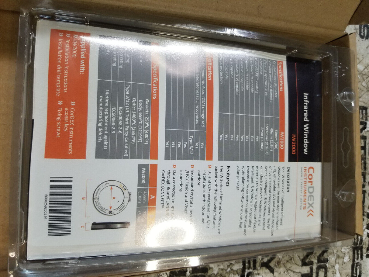 IW2000 CORDEX INFARED WINDOW