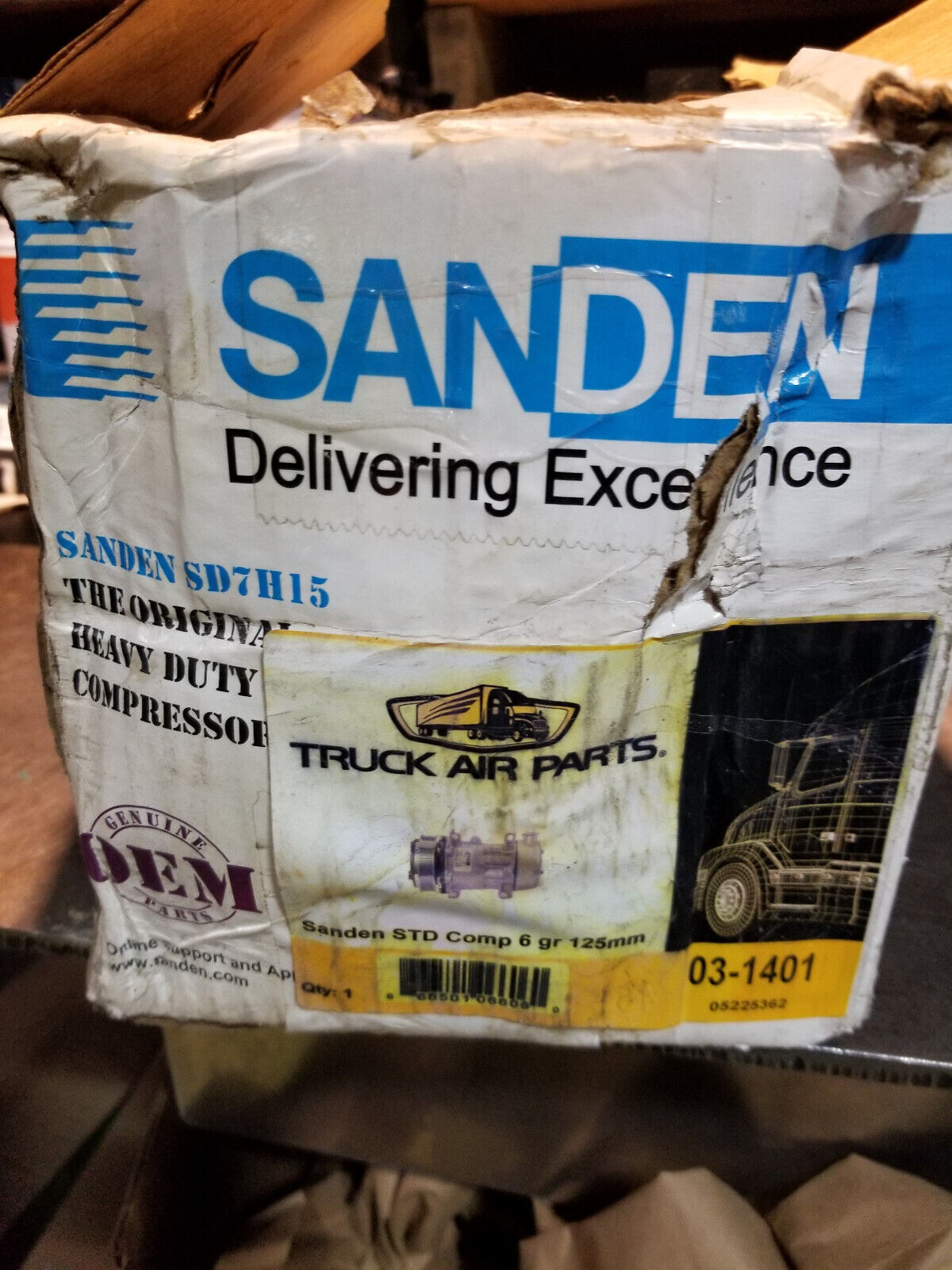 NEW SANDEN SD7H15 AC COMPRESSOR