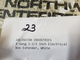 LOT OF 23PC - Arlington BE1 Single Gang Box Extender