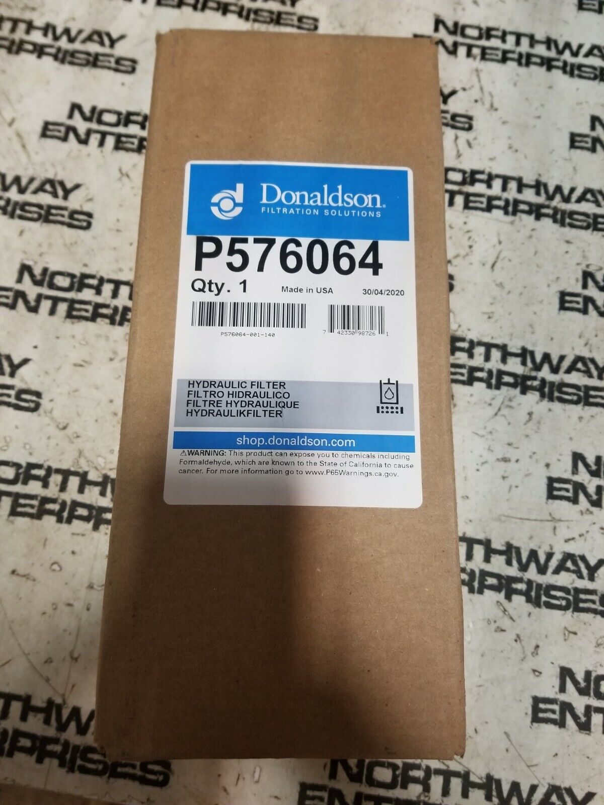 P576064 DONALDSON HYDRAULIC FILTER