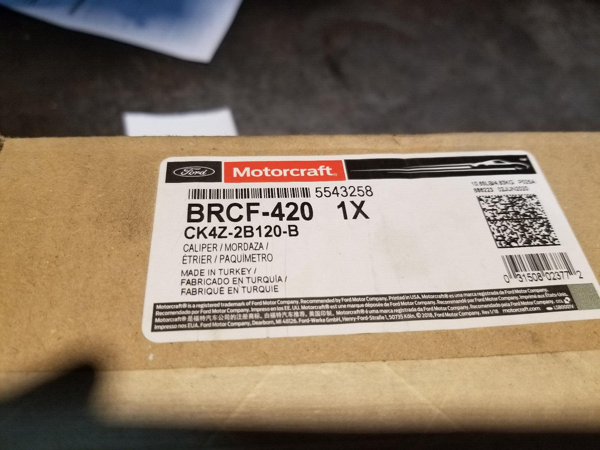 NEW GENUINE OEM MOTORCAFT RH Disc Brake Caliper BRCF-420 / CK4Z-2B120-B