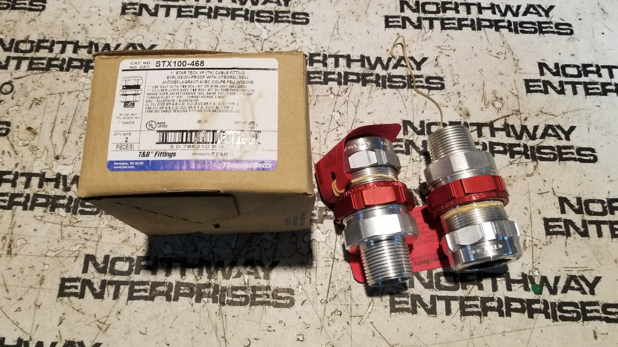 Thomas & Betts  STX100-468 1" CABLE FITTING, 1 BOX - 2 FITTINGS