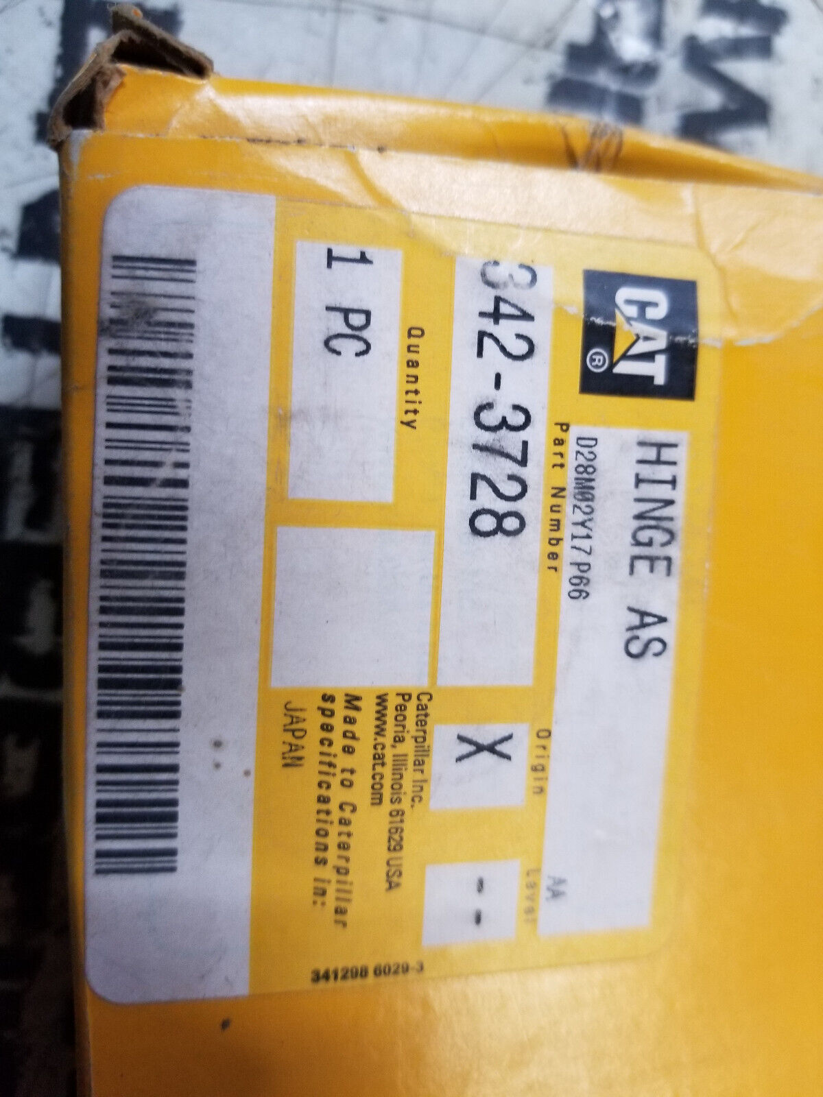342-3728 CATERPILLAR ROOF HINGE HATCH