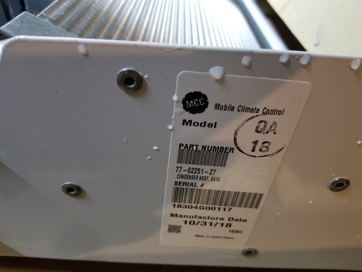 Mobile Climate Control MCC K410 Roof Mount Condenser 82,000 BTU  77-62251-27