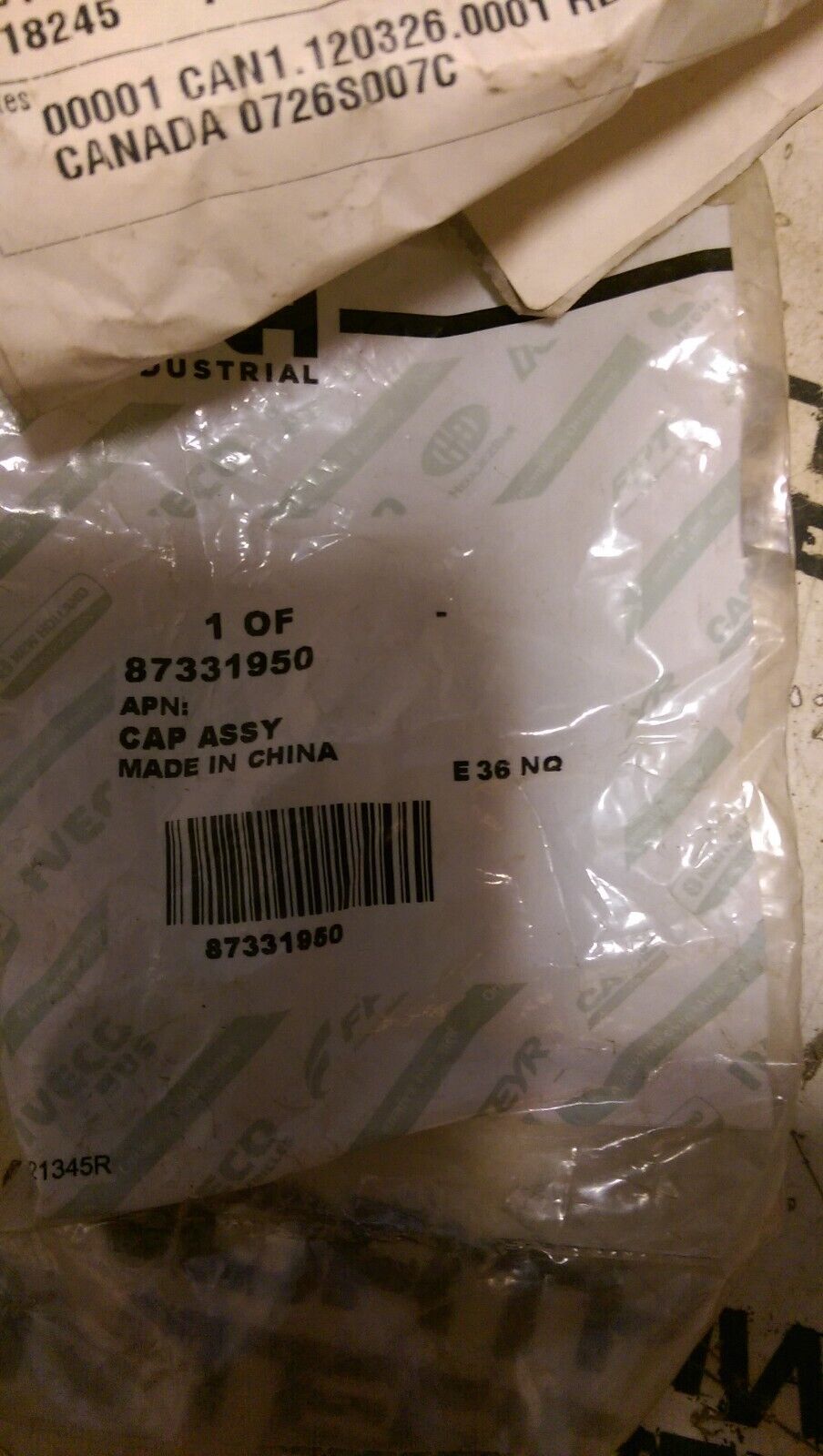 New Holland Cap Assembly Part # 87331950