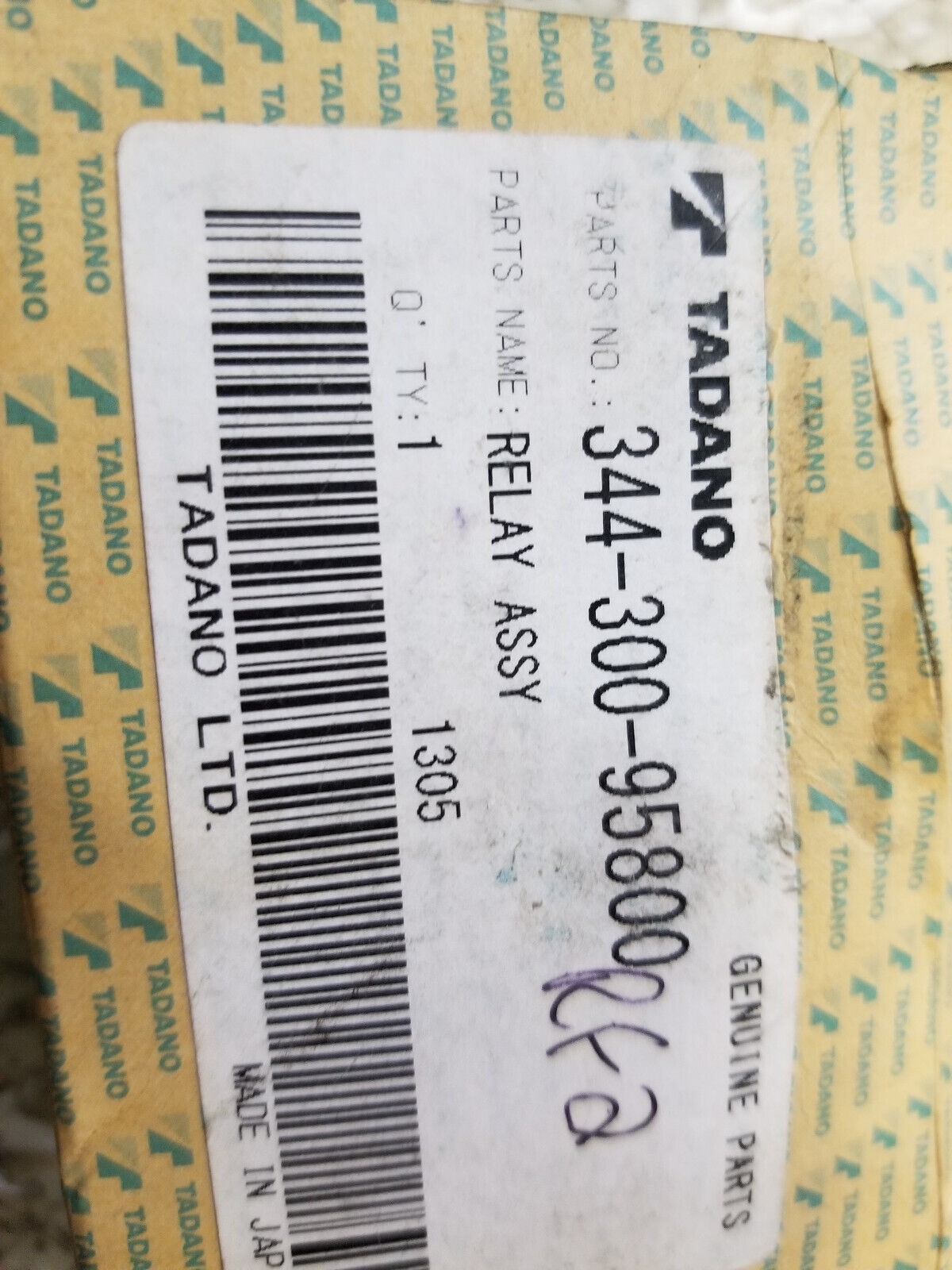 TADANO 344-300-95800 RELAY 34430095800