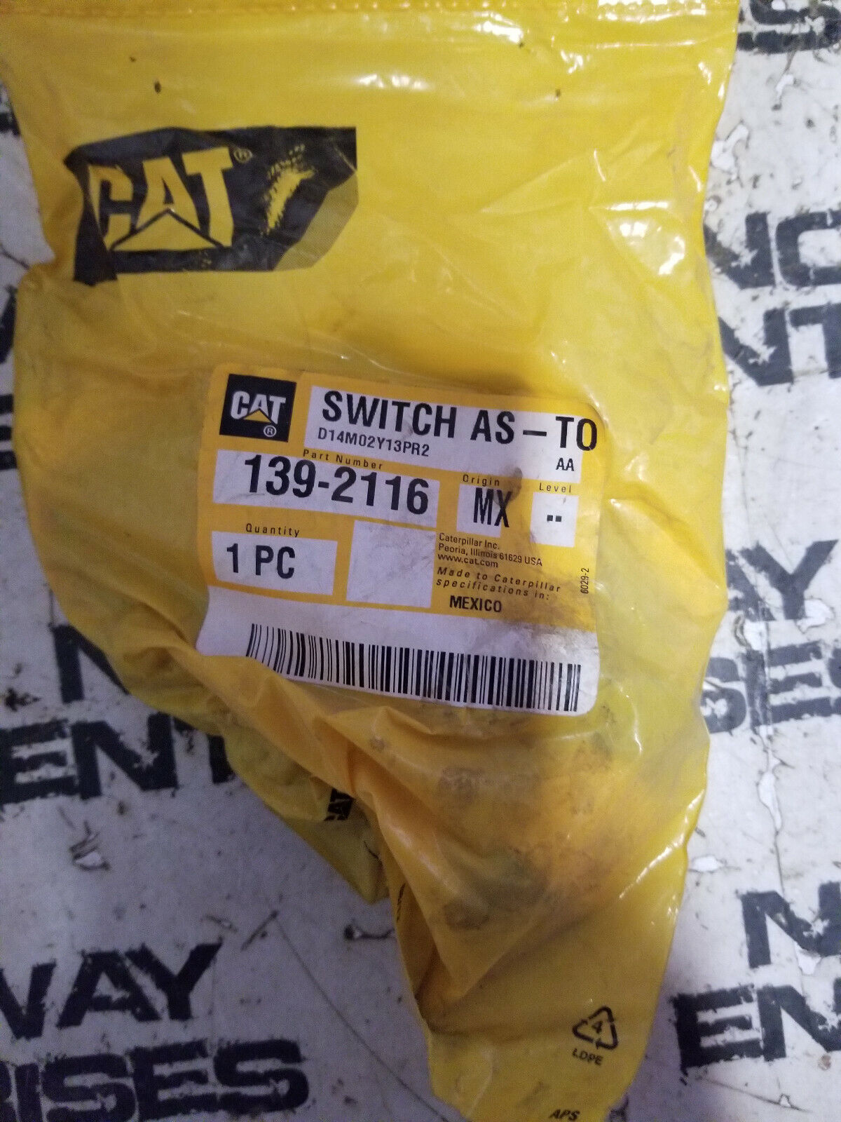 139-2116 CATERPILLAR SWITCH