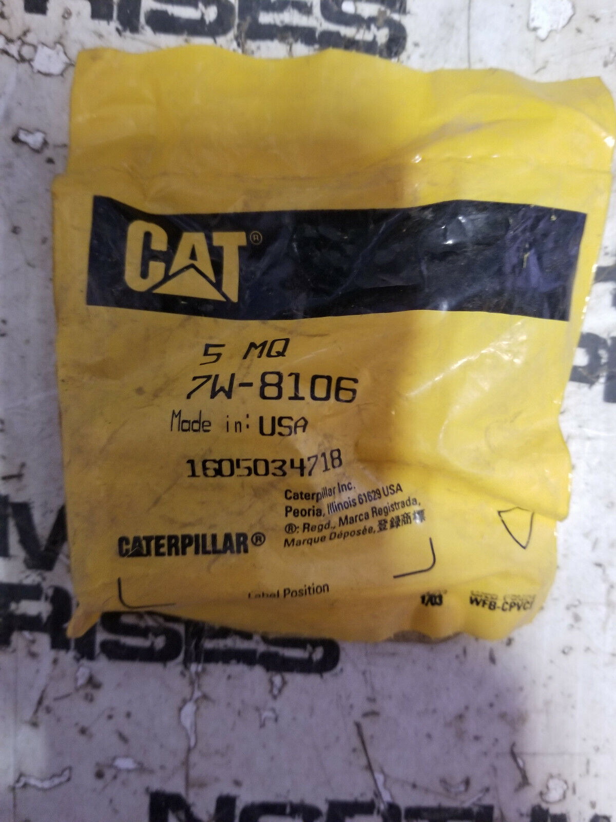 7W-8106 CATERPILLAR SPACER 4PC ONE PRICE