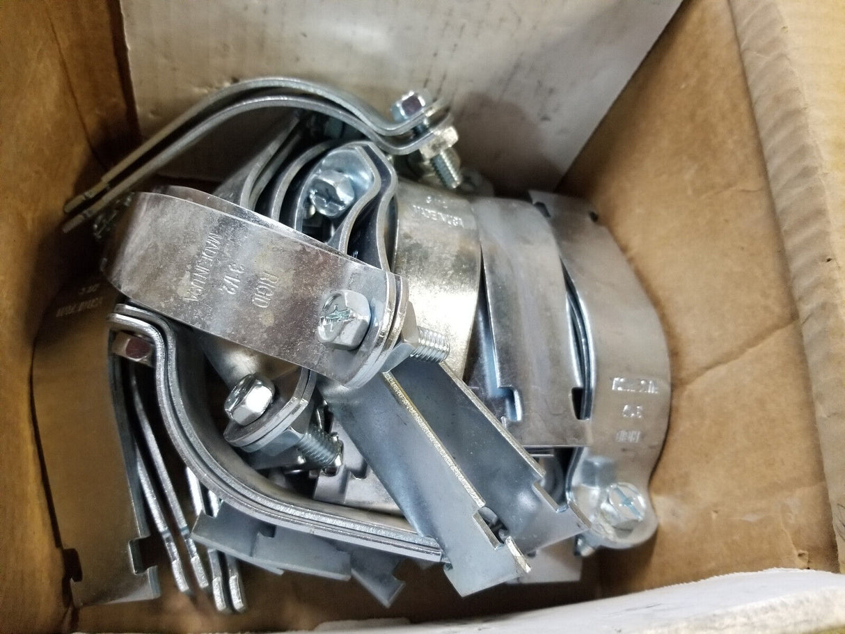 BOX OF 20PC  3-1/2 in. Carbon Steel Rigid Strut Clamp 7873Z0350 FNW7873Z0350