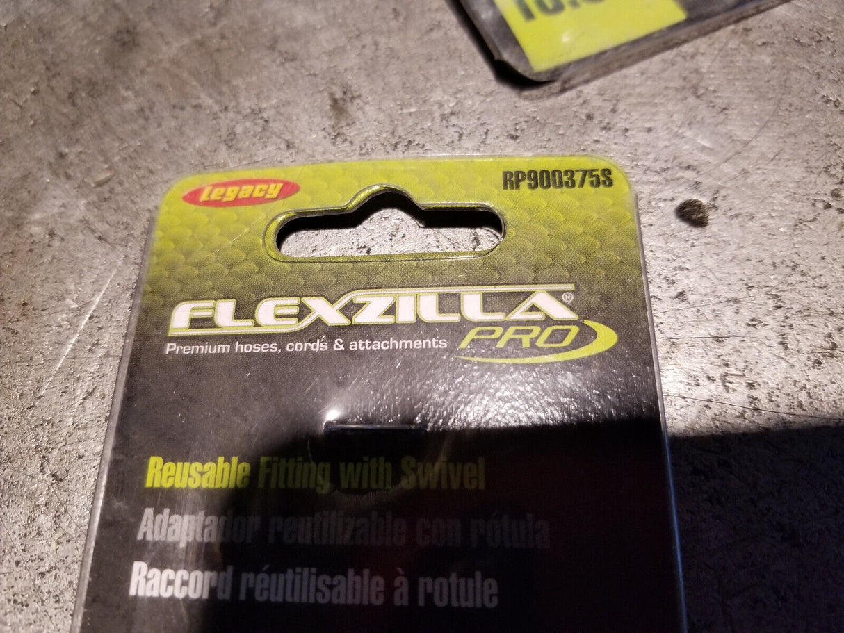 LOT OF 4PC - Legacy Manufacturing RP900375S Flexzilla Pro Air Hose FITTING