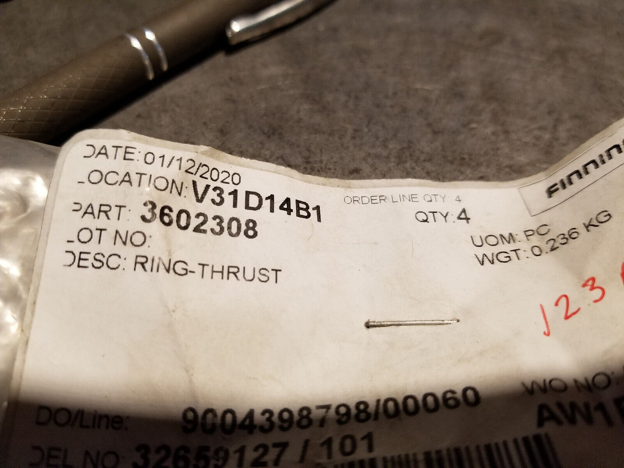 LOT OF 4PC - 360-2308 57.90mm Outer Diameter Thrust Ring