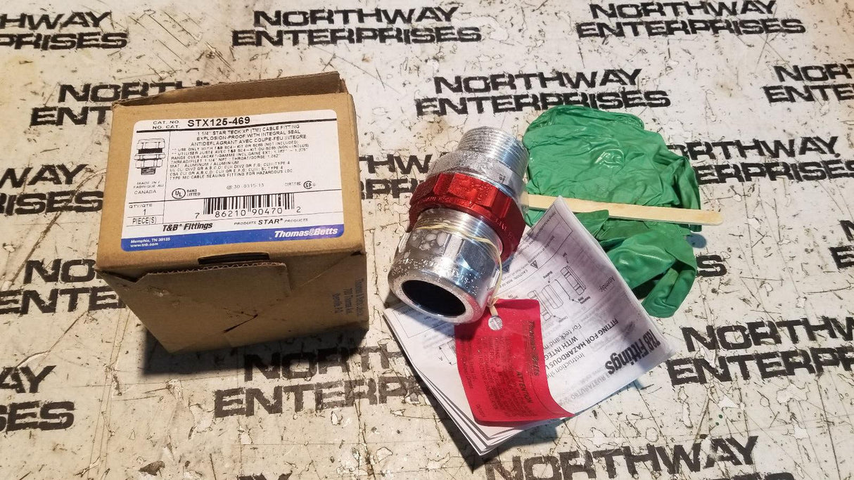 THOMAS & BETTS ABB STX125-469 / STX125469 (NEW IN BOX) AL XP FITTING- TECK CABLE