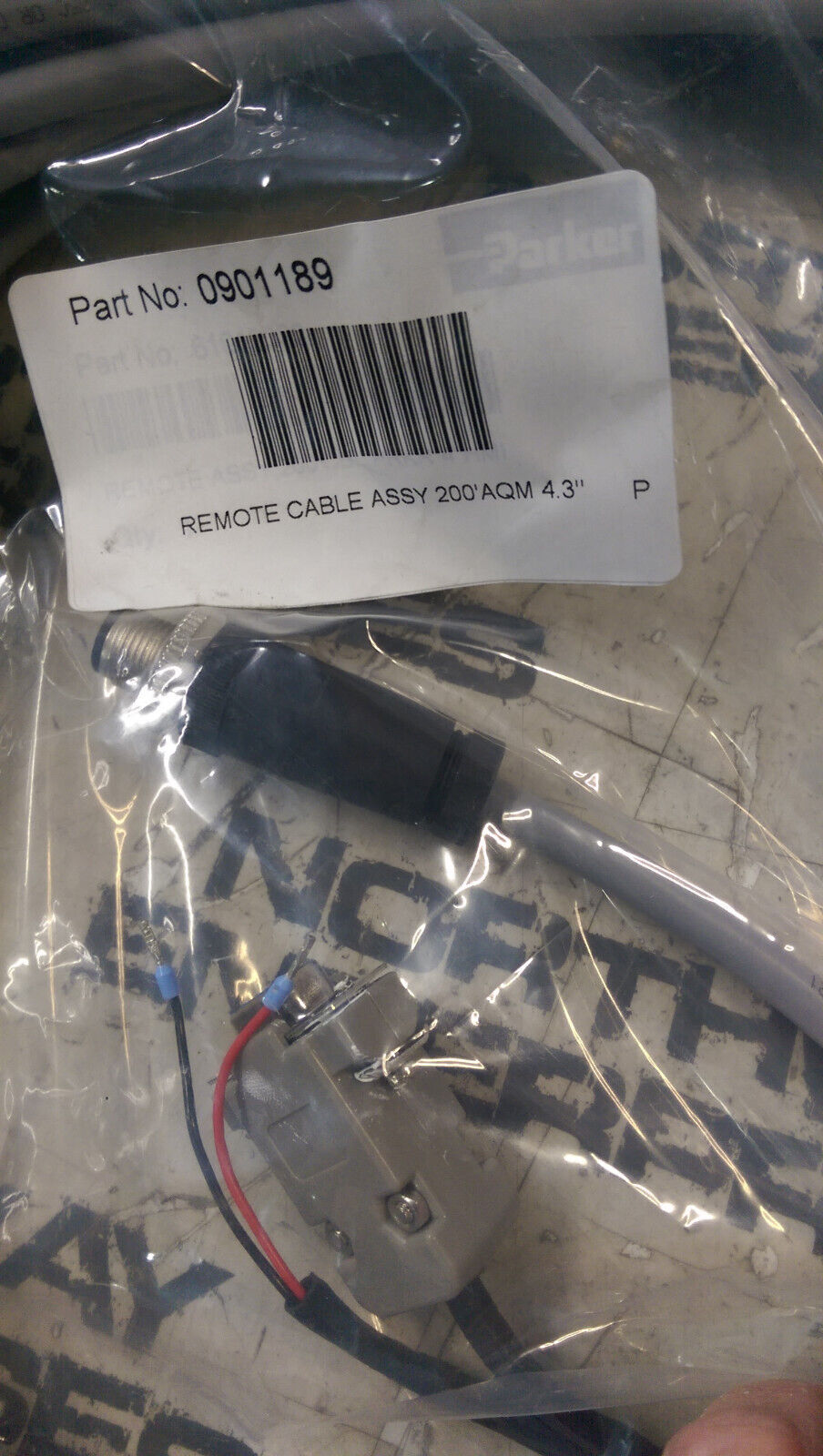 0901189  REMOTE CABLE ASSY 200' 4.3?