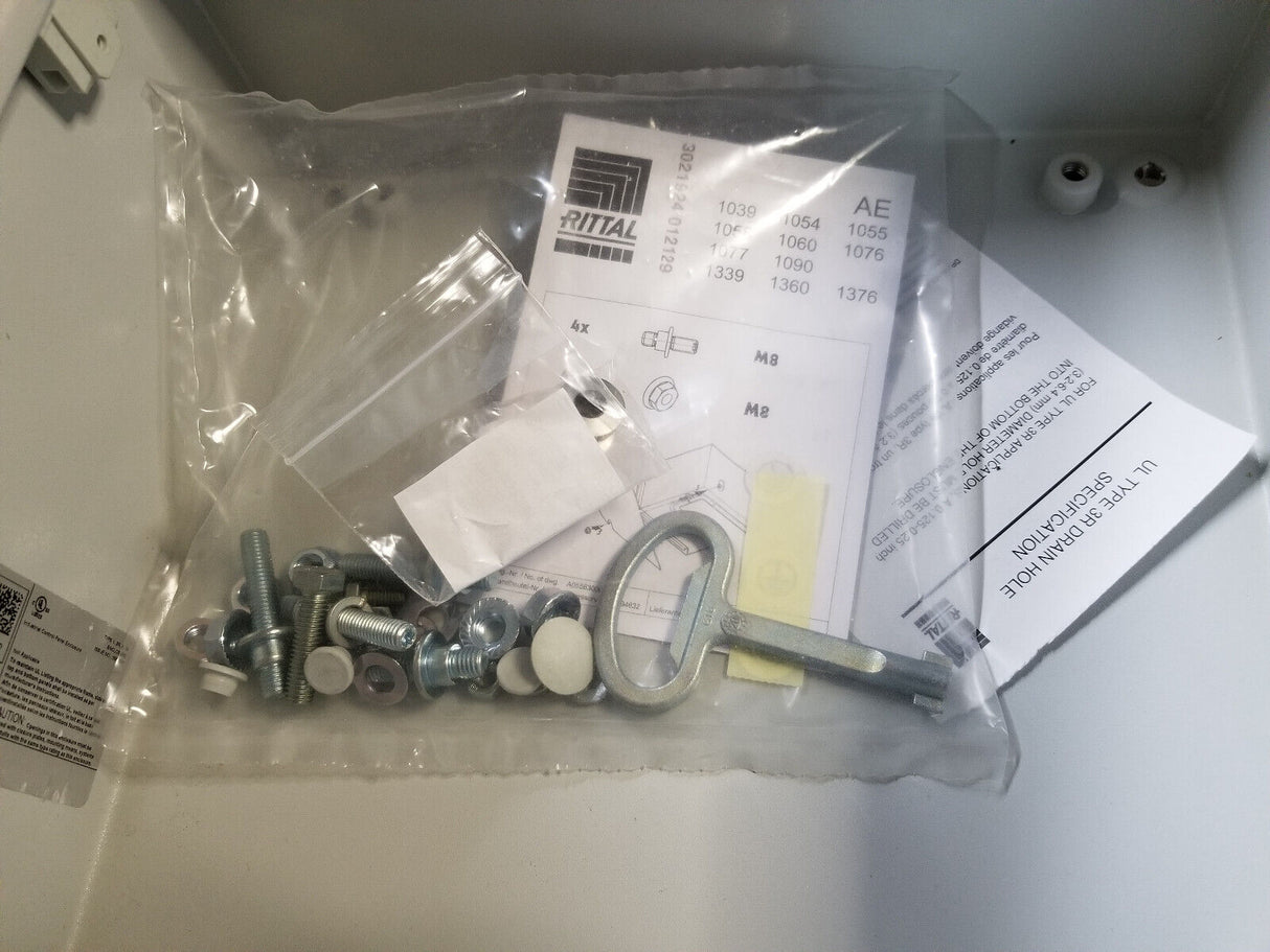 RITAL 8017528 ENCLOSURE 12INCH X 12INCH X 06 INCH CARBON STEEL