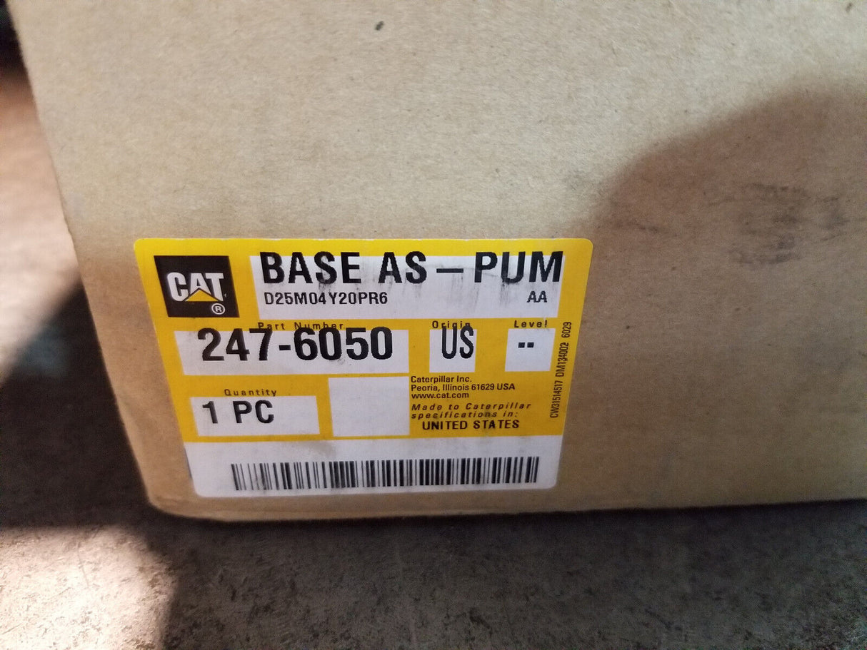 247-6050 Caterpillar 24V Fuel Pump Housing Base 2476060