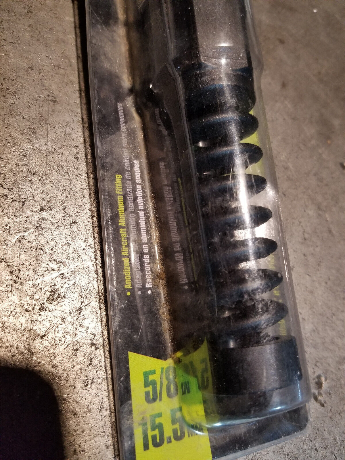 LOT OF 2PC - Flexzilla RP900625M 5/8 in. Aluminum Threaded Male Reusable Hose Re