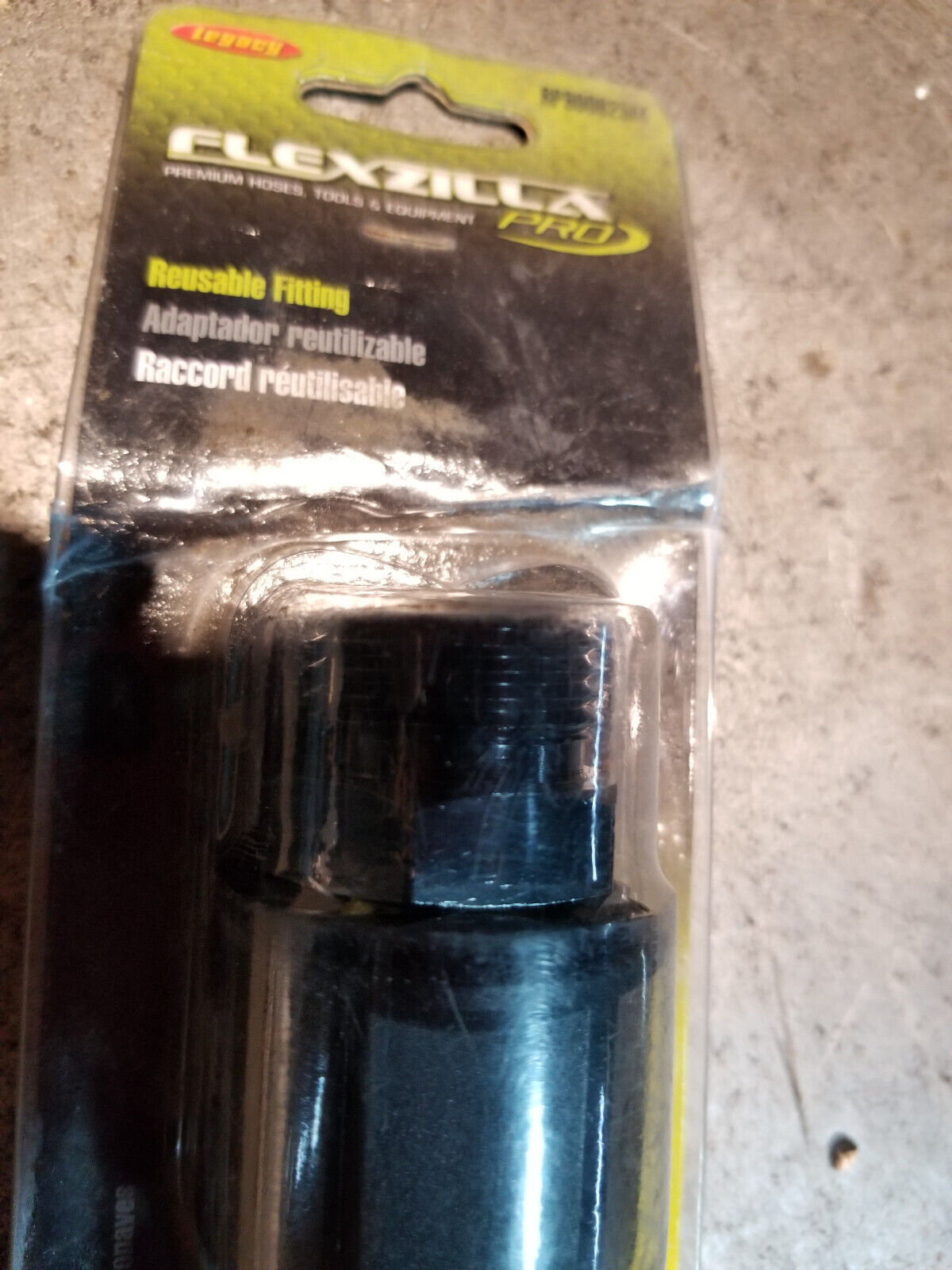 LOT OF 2PC - Flexzilla RP900625M 5/8 in. Aluminum Threaded Male Reusable Hose Re