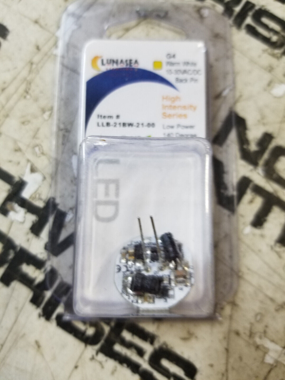 LUN LLB-21BW-21-00 G4 BULB BACK PIN 12VAC/DC WARM WHT