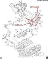 97354968 97354967 LLY 2004.5-2005.5 DURAMAX TURBO COOLANT FEED AND RETURN
