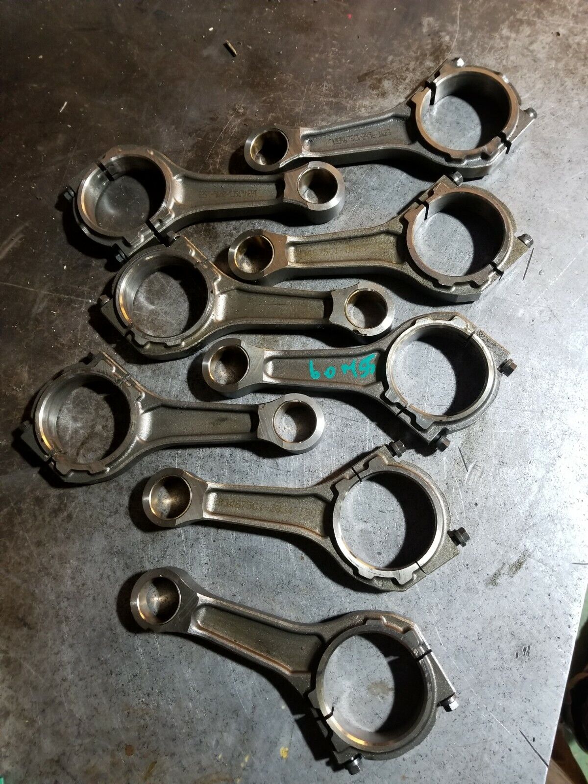2003-2010 6.0l Powerstroke Used Connecting Rod Set of 8 1834675C1 re55
