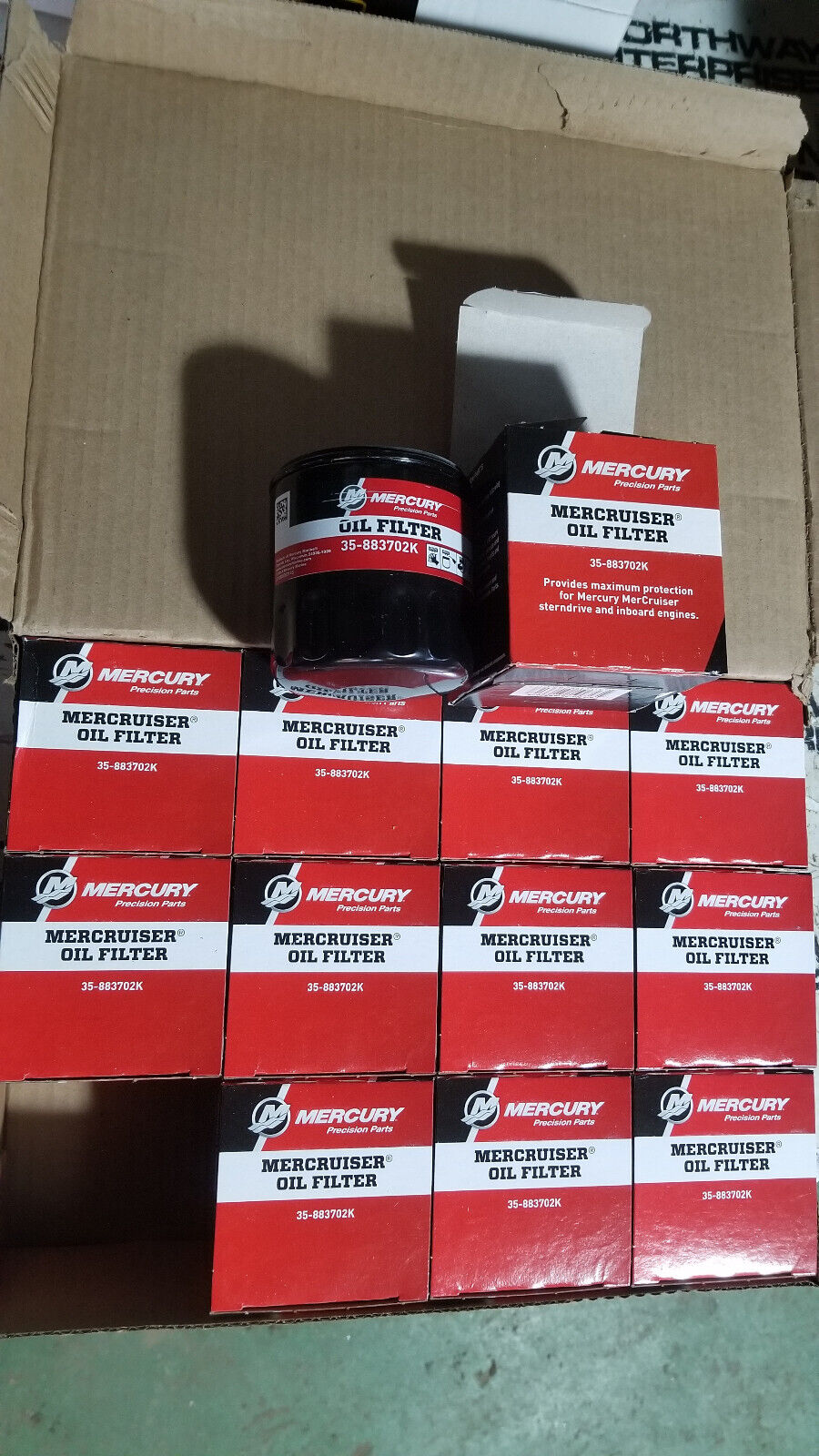 12 pack of Mercury Oil Filters 35-883702K