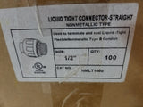 NMLT1050 1 CASE OF 4 BOXES = 100 TOTAL Straight Non-Metallic Liquidtight Connect