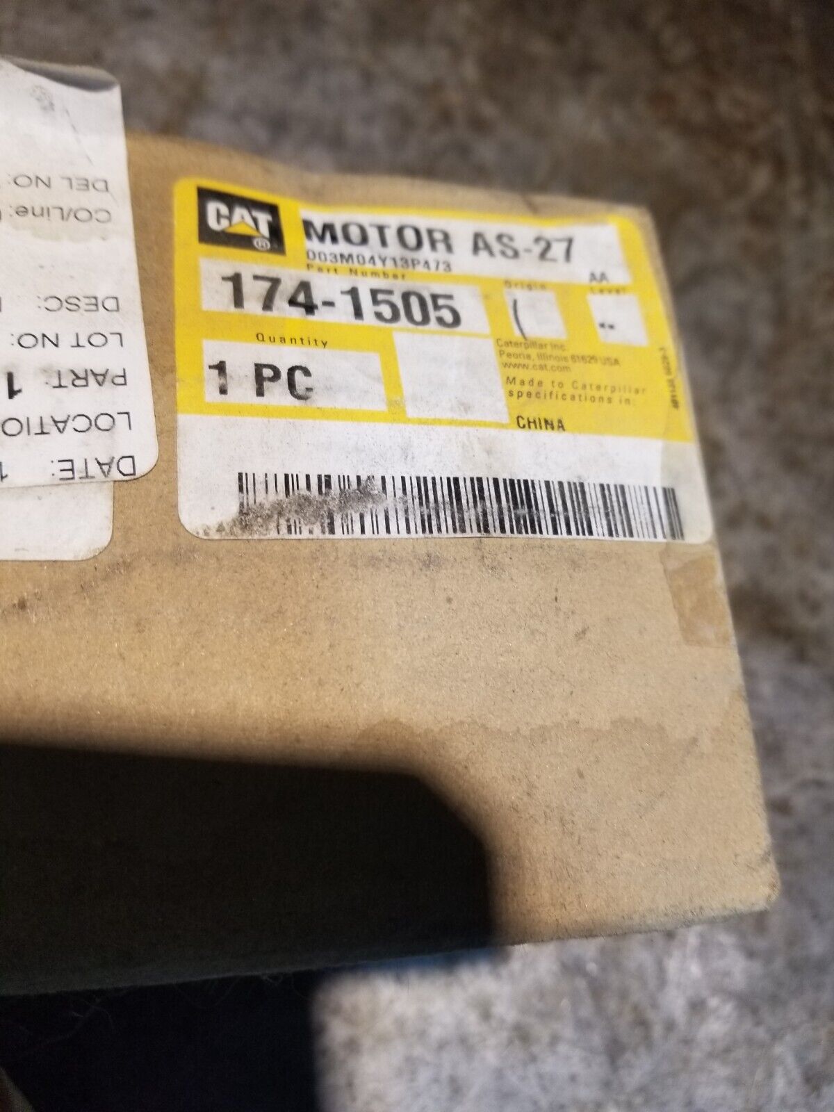 CATERPILLAR Blower Motor  174-1505 24 Volt, 5/16" Shaft 1741505