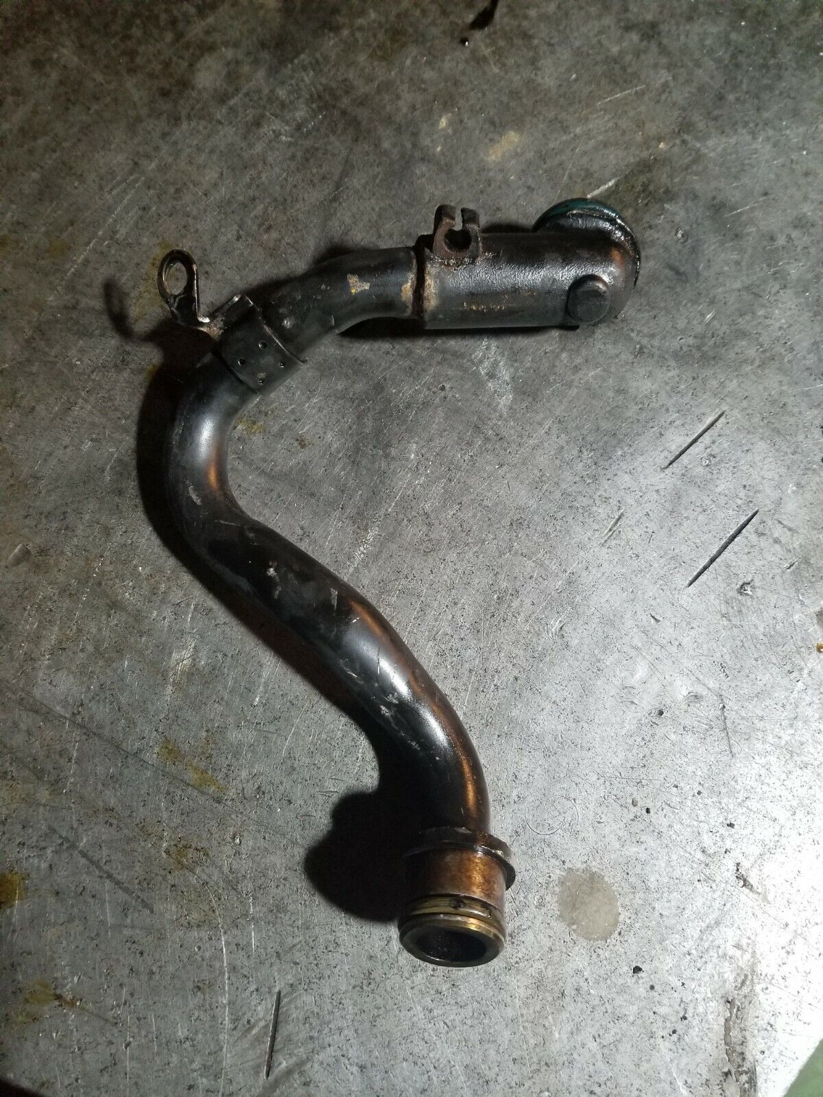 08-10 6.4L OEM High Pressure Turbo Oil Drain Tube  8C3Z-9T516-B