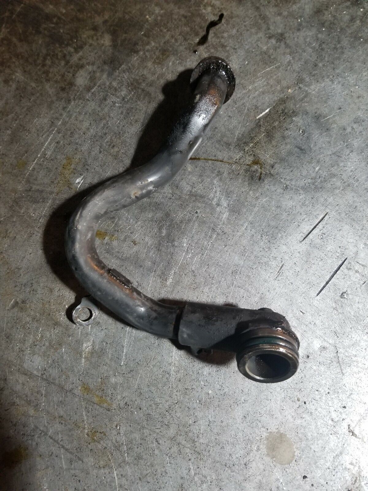 08-10 6.4L OEM High Pressure Turbo Oil Drain Tube  8C3Z-9T516-B