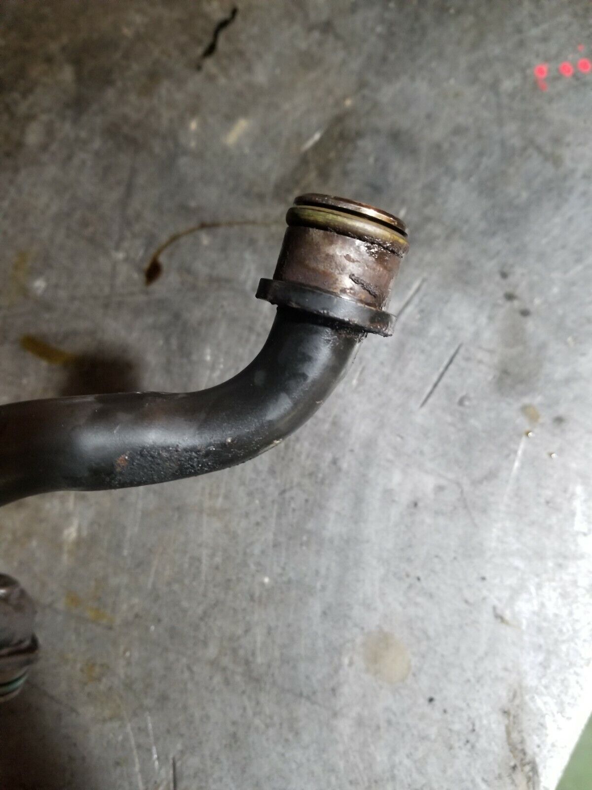 08-10 6.4L OEM High Pressure Turbo Oil Drain Tube  8C3Z-9T516-B