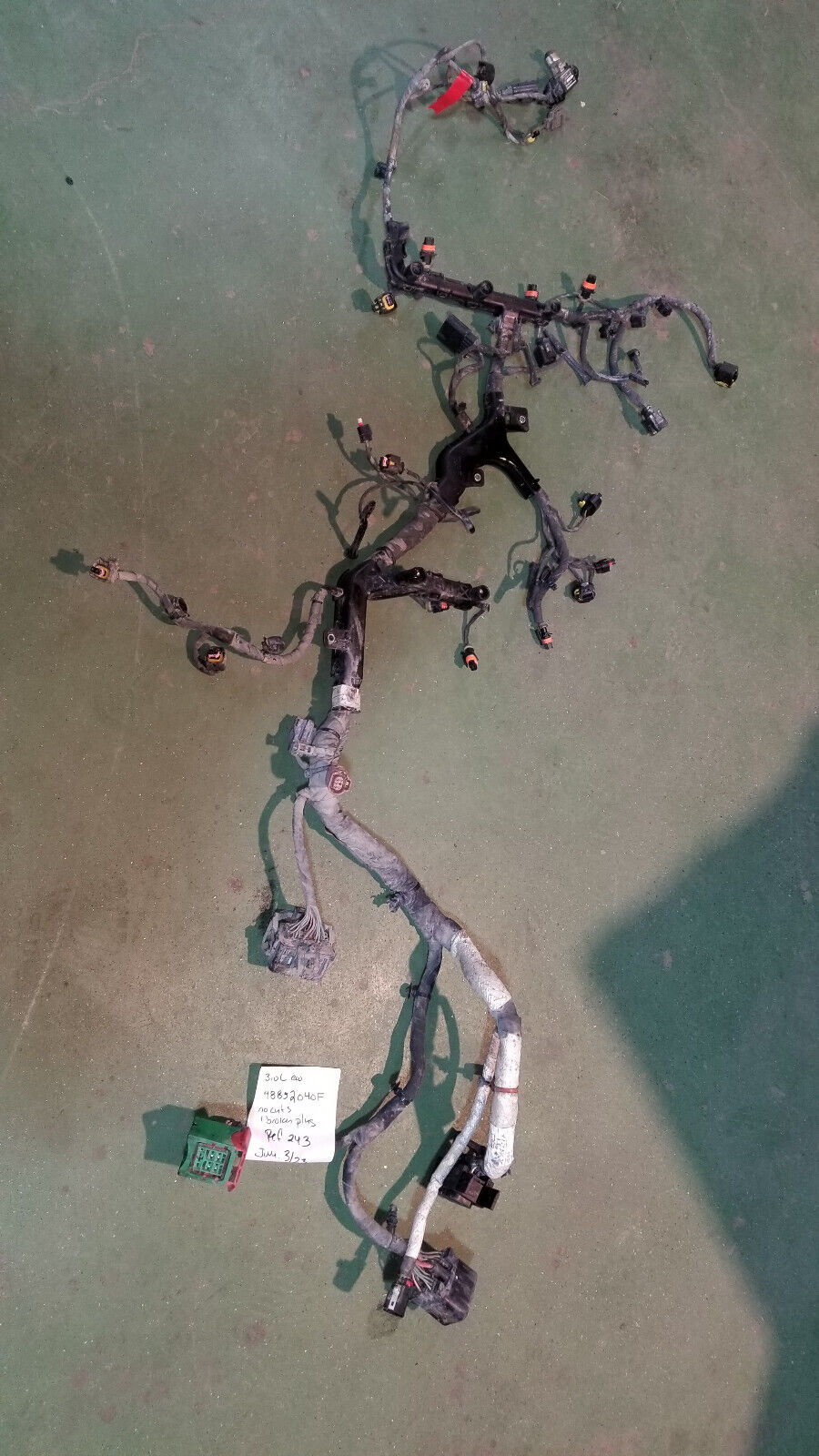 48852040F 3.0L ECO DIESEL Injector Wiring Harness Mopar 68196354ae