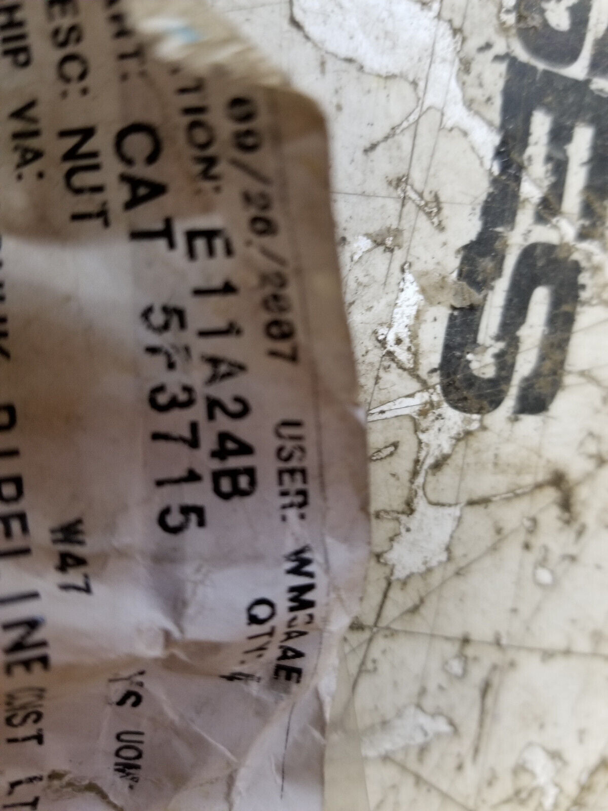 5F-3715 CATERPILLAR NUT 2''-12 Hex Slotted Nut 5F3715