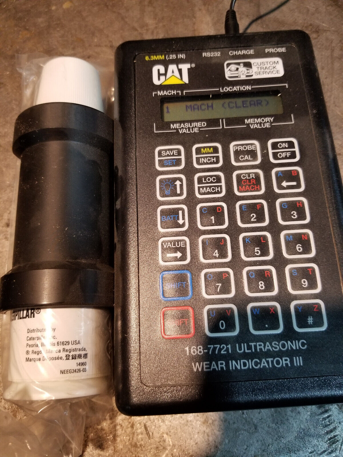 168-7720 Ultrasonic Wear Indicator Caterpillar 1687720 REF413