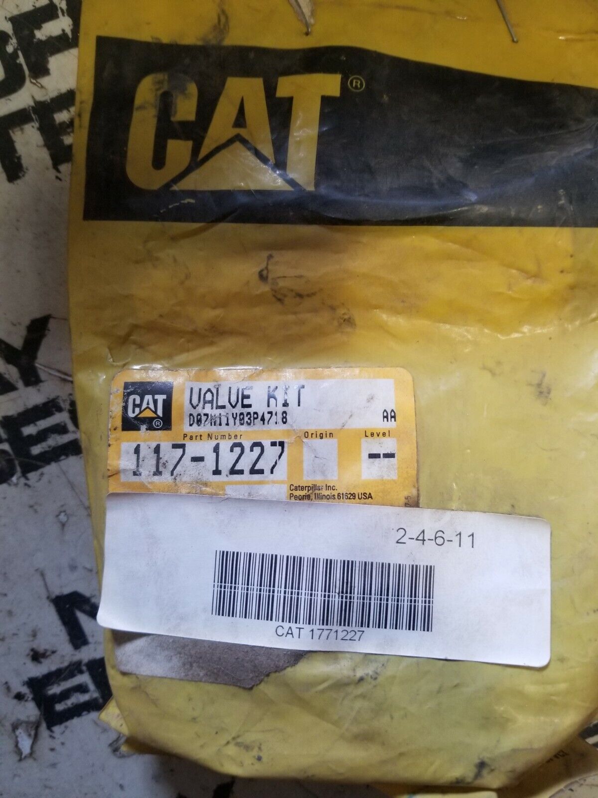 117-1227 CATERPILLAR VALVE KIT