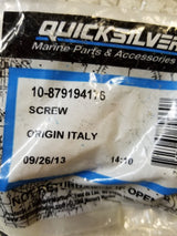 LOT OF 4PC - MERCURY QUICKSILVER SCREW 10-879194176