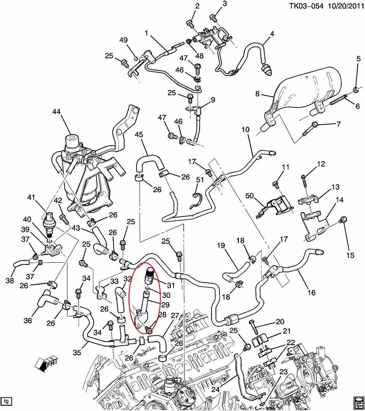 011 012 2011-2015 LML DURAMAX Fuel Starting Aid Pressure Service Valve 12639779