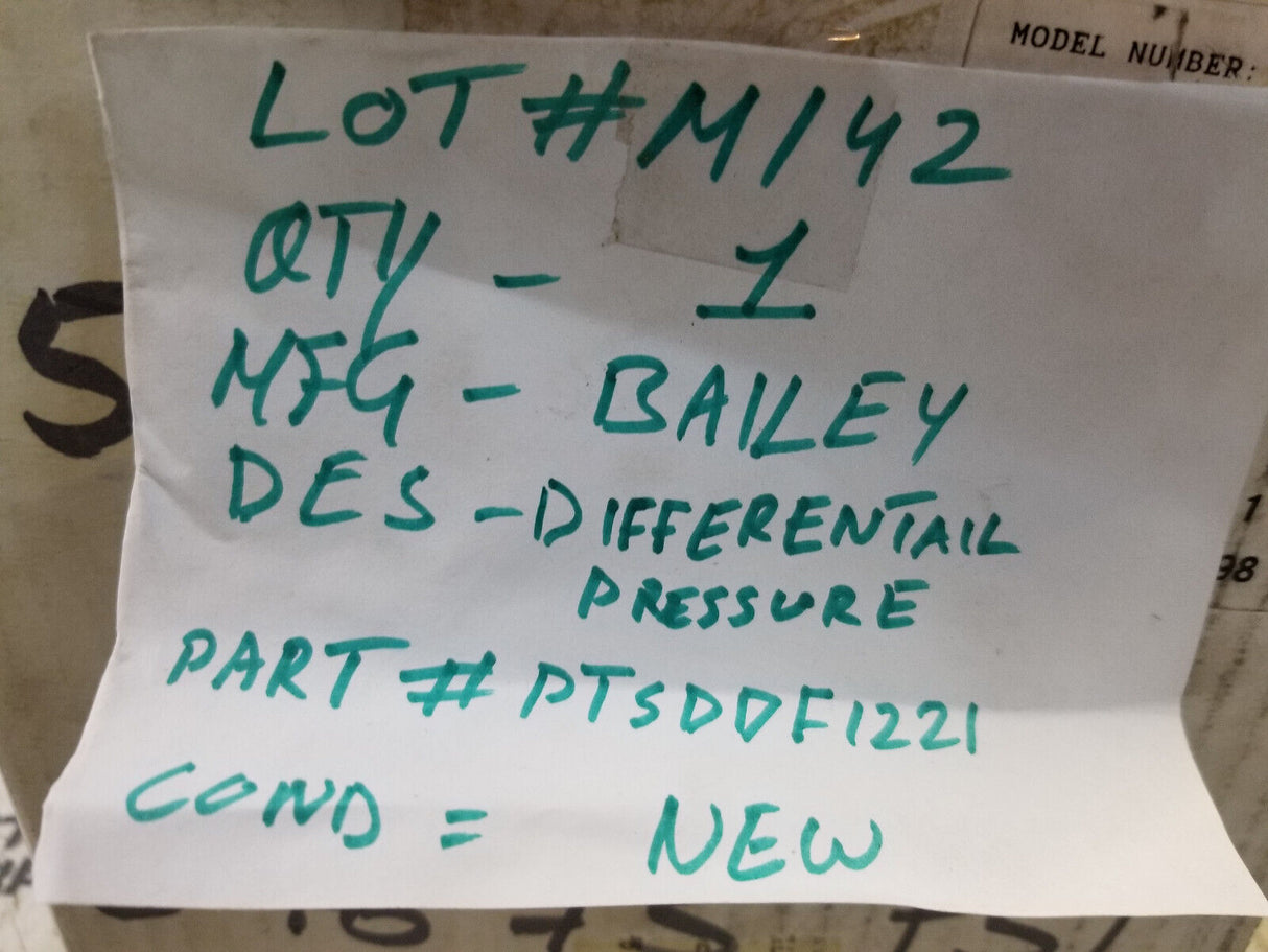 Bailey Fischer PTSDDF1221B21A0 Differenial CAL 0-75 PSI