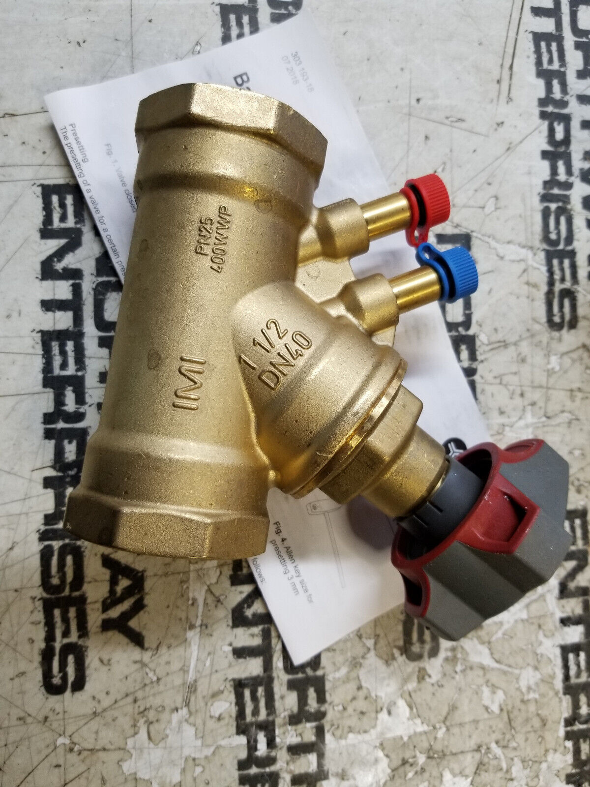IMI TA 1 1/2" VALANCING VALVE PN25/400WWP 787H 52 867-540 V014787HBV