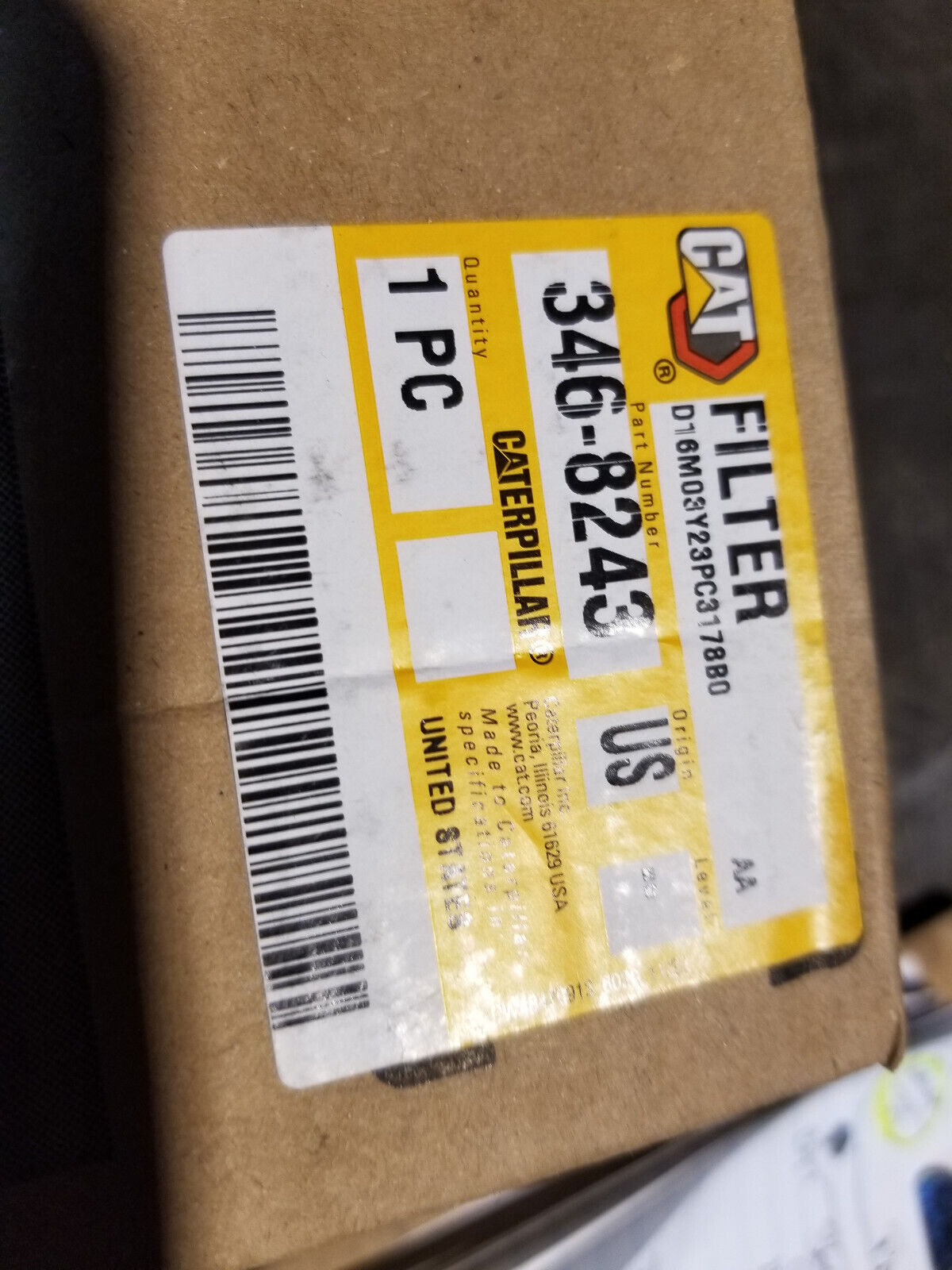 346-8243 Caterpillar Cabin Air Filter 3468243
