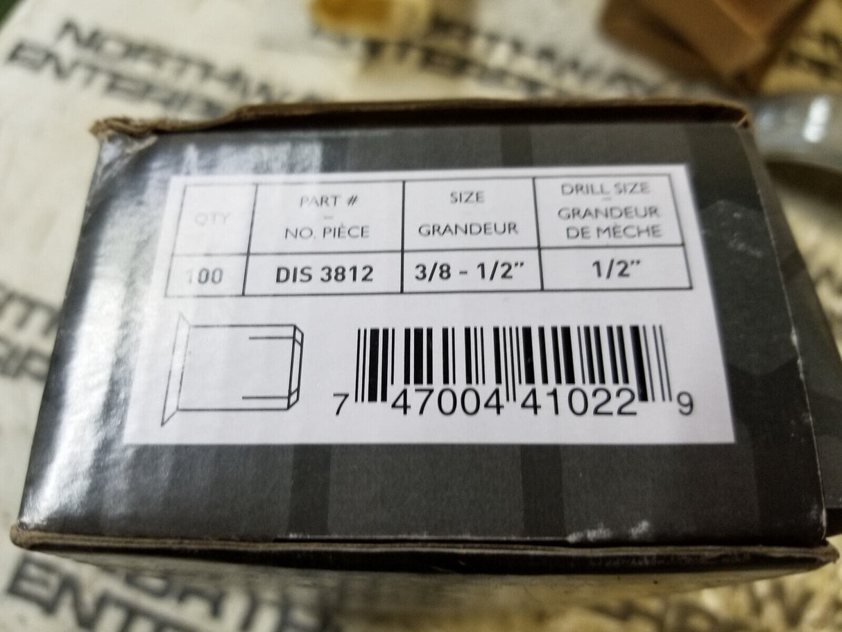 BOX OF 100PC - UCAN DIS 3812 Drop-In Anchor 3/8 Mini