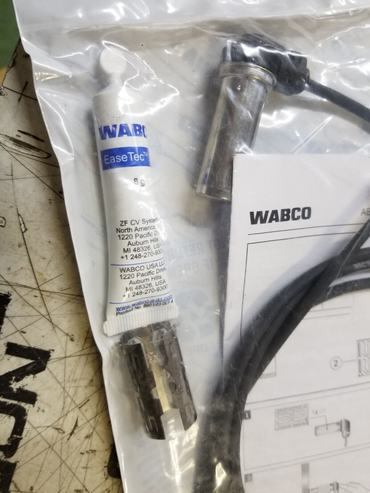 441-030-910-2 Genuine Wabco Wheel Speed Sensor Kit OEM - New