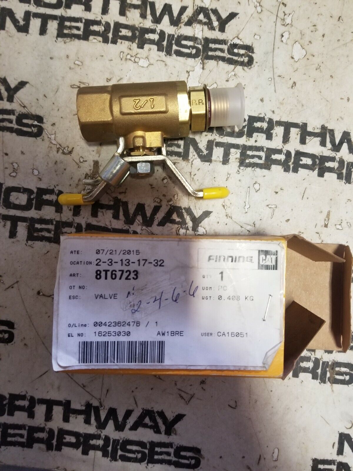 8T-6723 CATERPILLAR VALVE